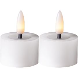 FLAMME FLOW t-lys Ø 4 cm 2-pk hvite_060-01