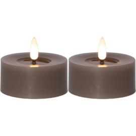 FLAMME FLOW t-lys Ø 7 cm 2-pk muldvarp_060-10