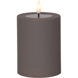 FLAMME SOFT KUBBELYS 12.5 CM BRUN UTENDØRS