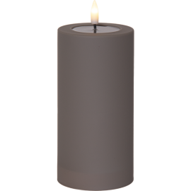 FLAMME SOFT KUBBELYS 17.5 CM BRUN UTENDØRS