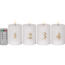 FLAMME ADVENT KUBBELYS BATTERI/TIMER
