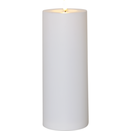 FLAMME RAK KUBBELYS PLASTIKK 27.5 CM HVIT_061-25