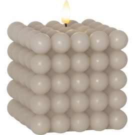 FLAMME DOT kubbelys beige batteri/timer_061-54