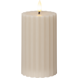 FLAMME STRIPE KUBBELYS 15 CM BEIGE_061-67