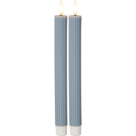 FLAMME STRIPE KRONELYS 2-PK BLÅ_061-69