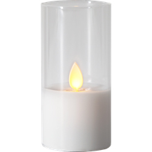 M-TWINKLE kubbelys i glass 10 cm batteri/timer_063-14