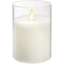 M-TWINKLE lys i glass 10 cm timer/batteri_063-18