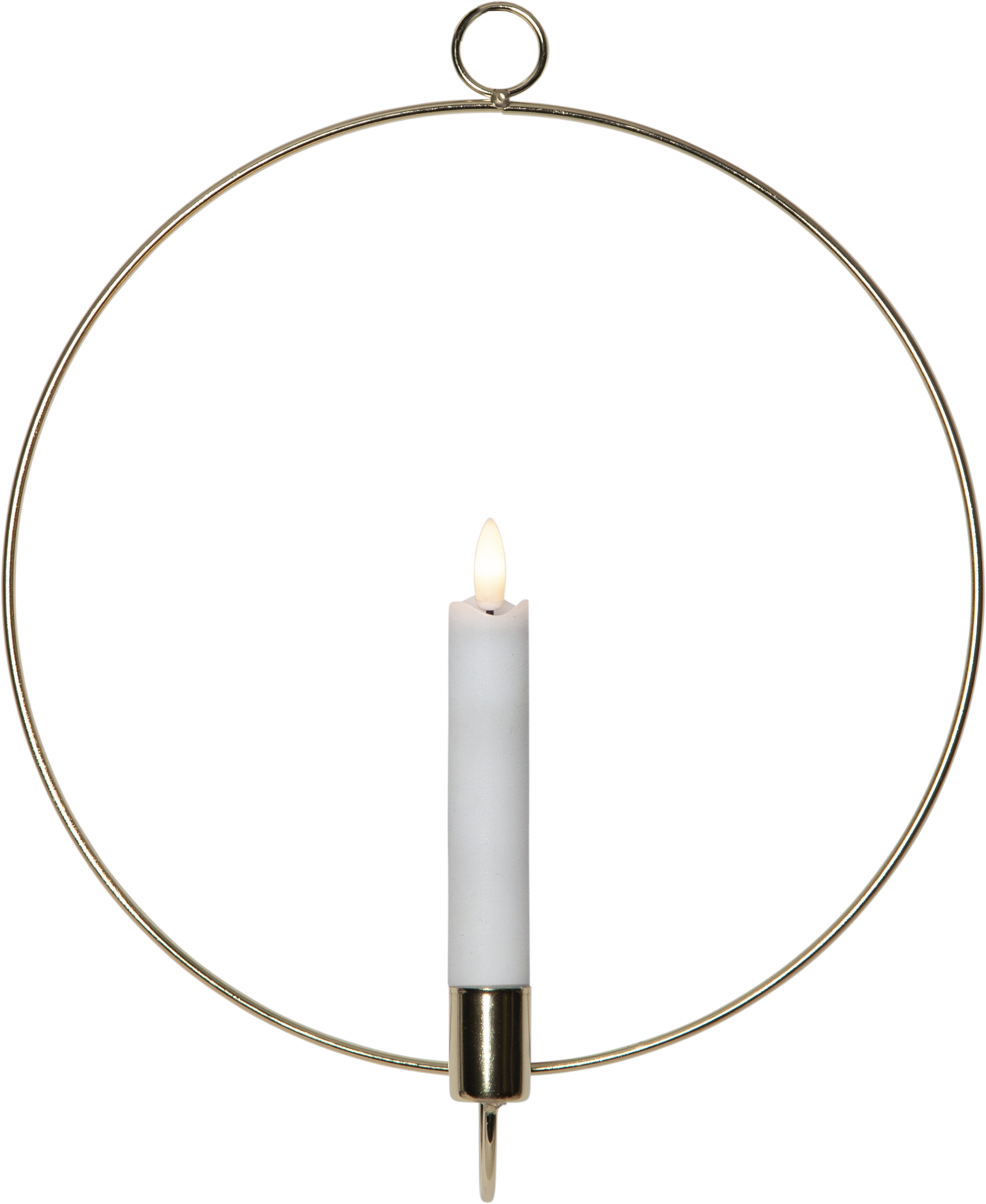 FLAMME RING vegg m/kronlys messing_063-46