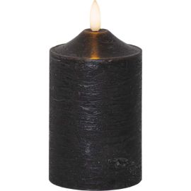 FLAMME kubbelys 15 cm svart batteri/timer_063-48