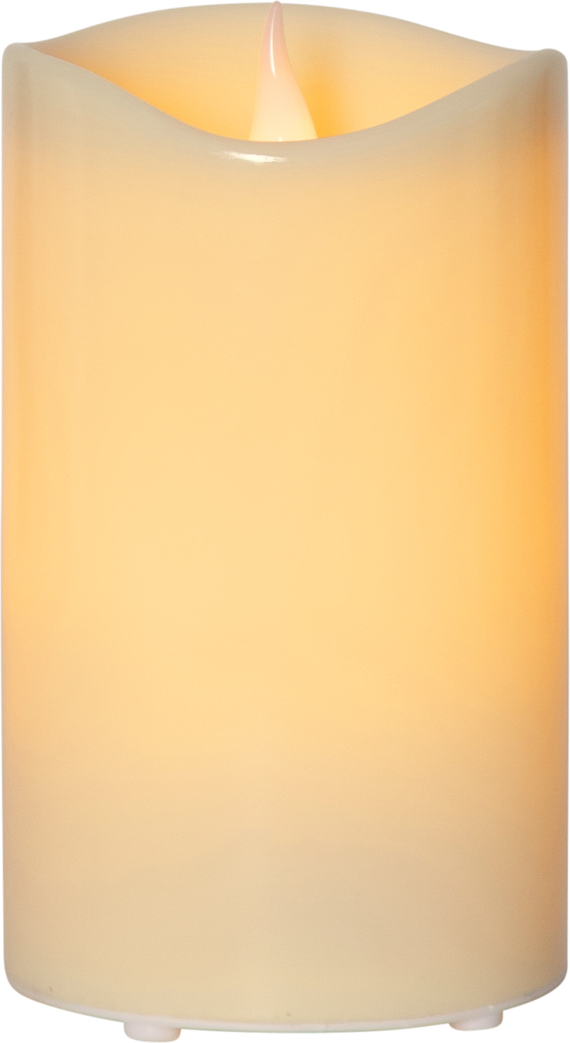 GRANDE kubbelys 21 cm beige batteri/timer_064-66