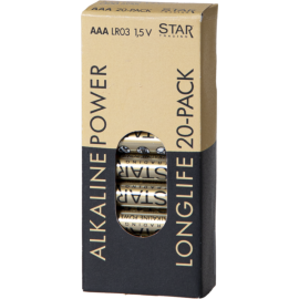 ALKALINE BATTERIER AAA 20-pk_064-7220