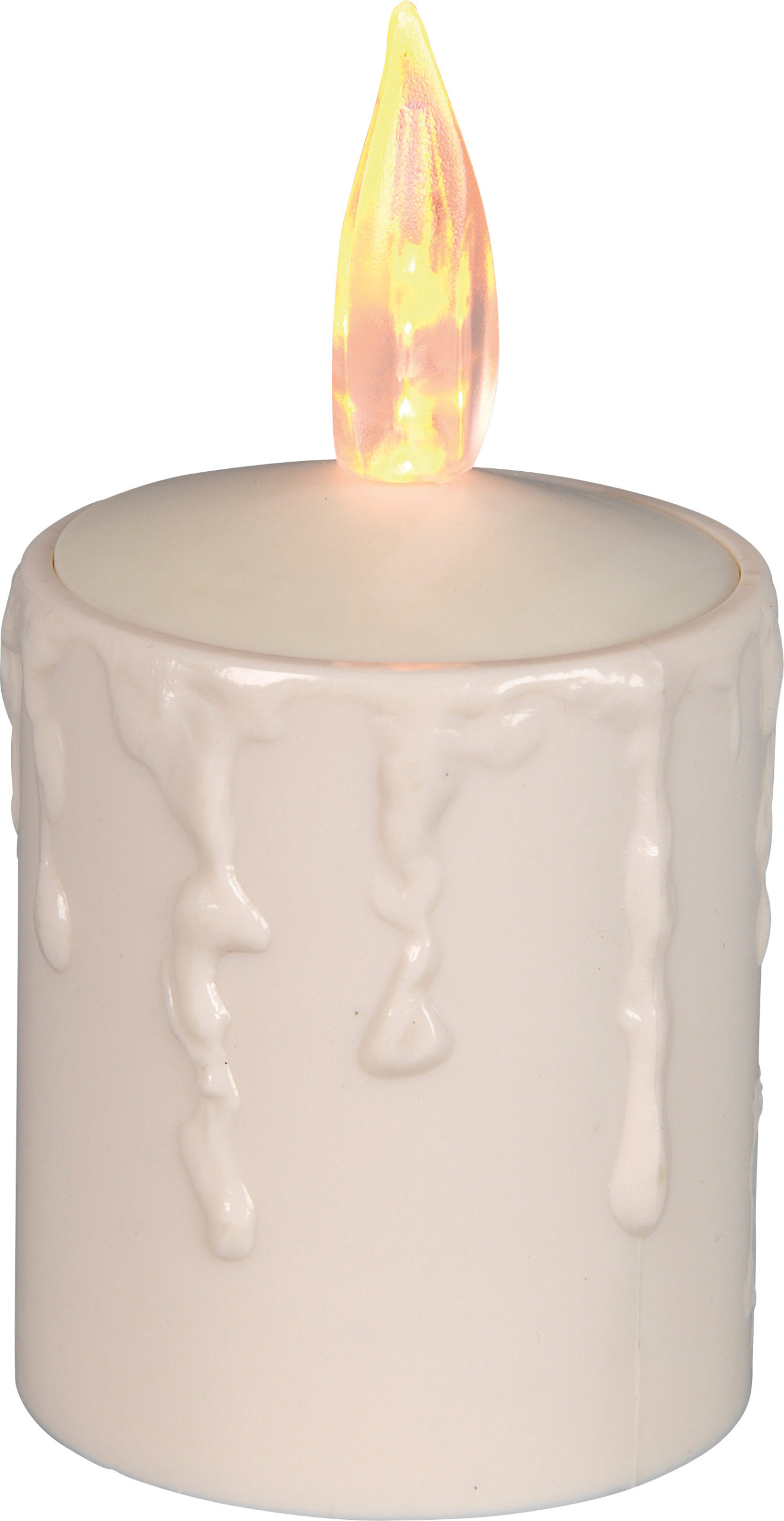 PAULA Antikk lys hvit 11,5 cm batteri/sensor_066-20