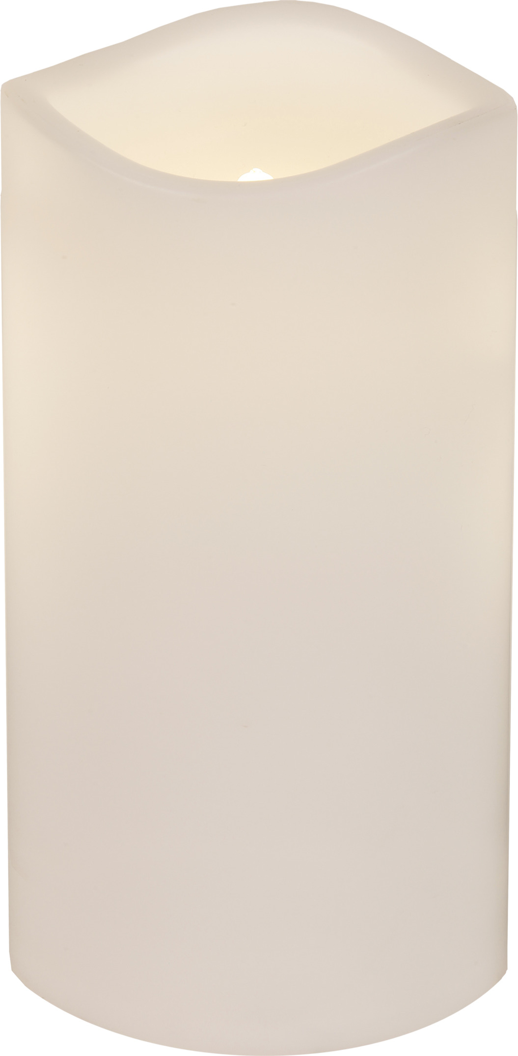 Paul kubbelys 15 cm hvit batteri/timer_067-79