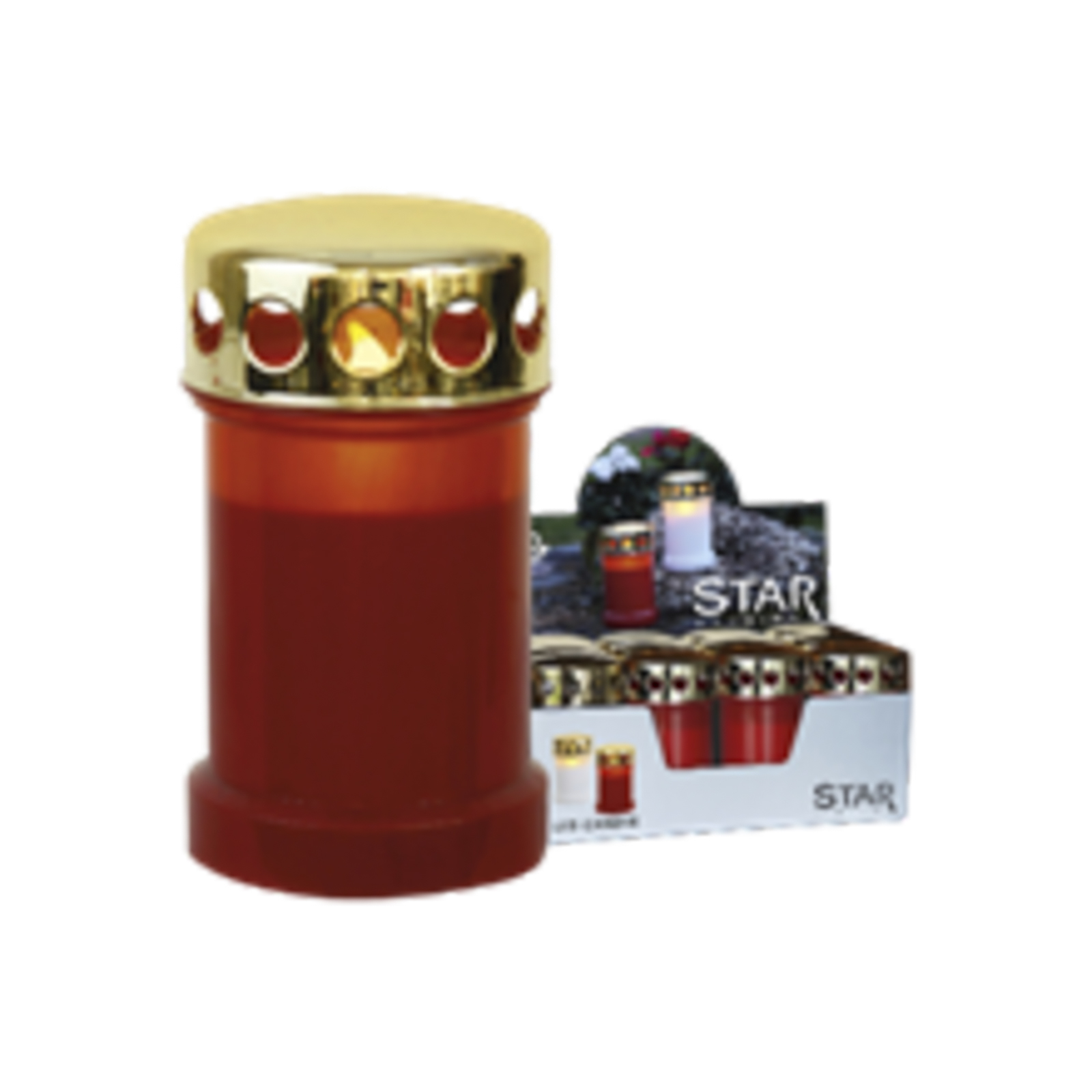 SERENE display gravlykt 12-pk rød_067-99-58