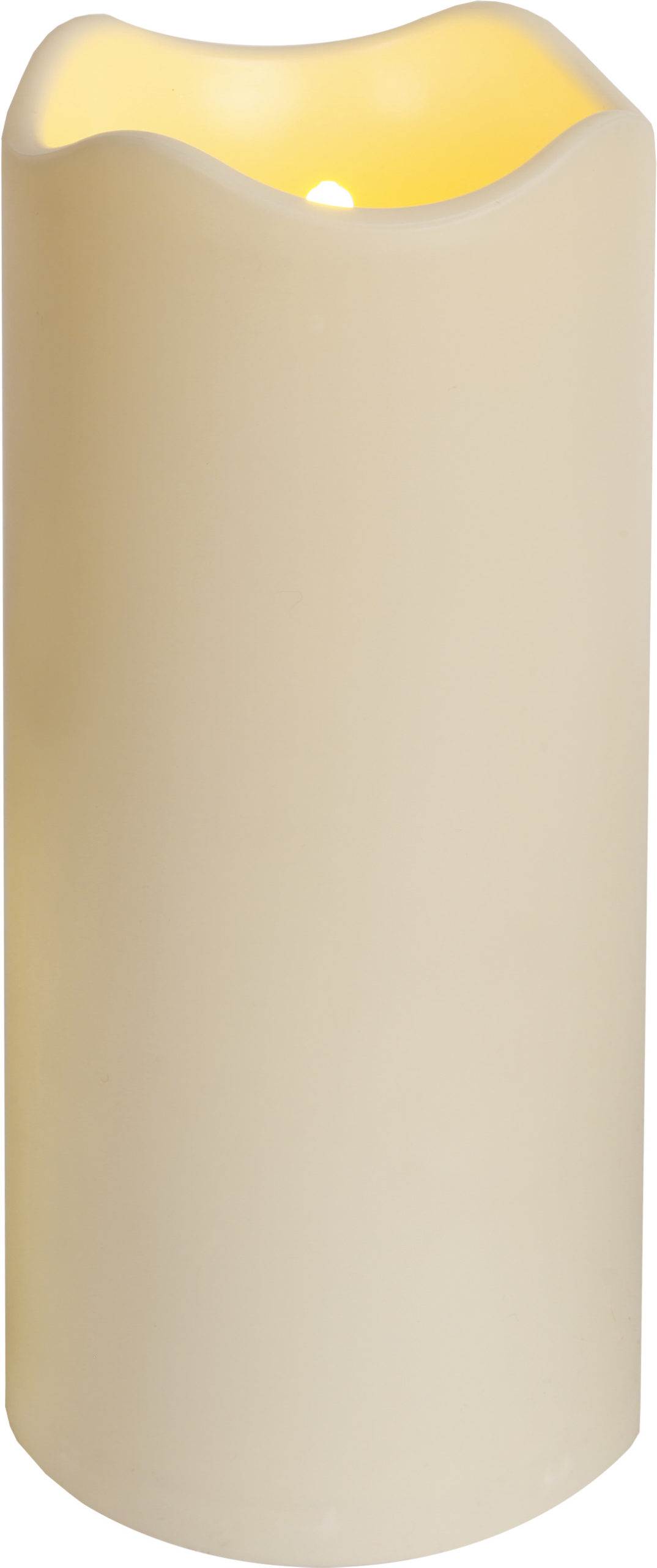 PAUL kubbelys beige 23 cm batteri/timer_068-25