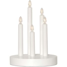 DORIS STAKE 5-LYS BATTERI/TIMER HVIT_139-02