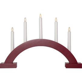 ABBE STAKE 5-LYS RØD BATTERI/TIMER_139-05