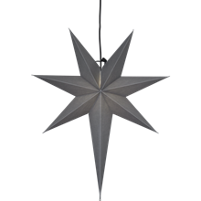 OZEN231-85 stjerne 65 cm E14 grå m/svart ledning