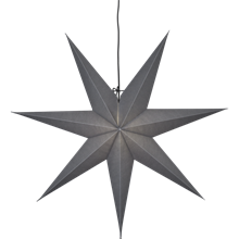 OZEN231-86 stjerne 70 cm E14 grå m/svart ledning