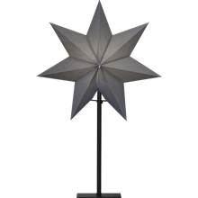 OZEN232-80 stjerne på fot 55 cm E14 grå