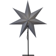 OZEN232-82 stjerne på fot 75 cm E14 grå