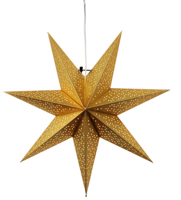 DOT237-27 stjerne 54 cm E14 gull