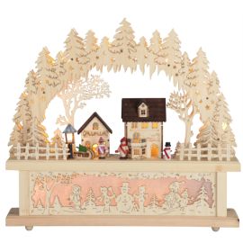 ROSENHEIM270-56 Lazer cut Village 3xAA batterie, trafo_270-56