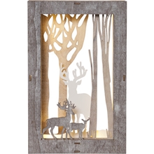 FAUNA271-38 ramme m/reinsdyr batteri 2xAA batterier