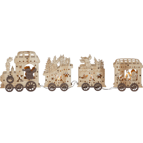 YULETIDE271-71 tog natur 2XAA batteri/timer