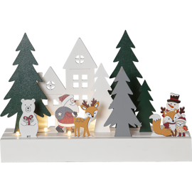 PUZZEL STAKE M/LØSE FIGURER  (TRÆR,HUS,DYR)272-27