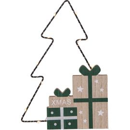 JOLLY DEKORASJON TRE M/PAKKER BATTERI/TI_272-37