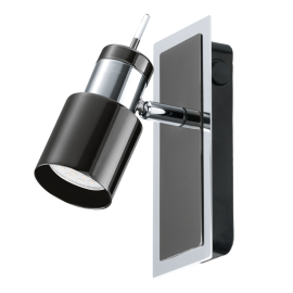 DAVIDA 1 VEGG  KROM/SORT 1x5W GU10 LED_30832