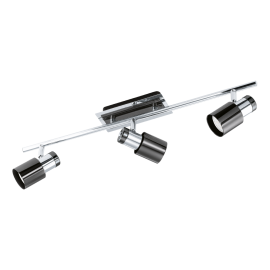 DAVIDA 1 SKINNE  KROM/SORT 3x5W GU10 LED_30834