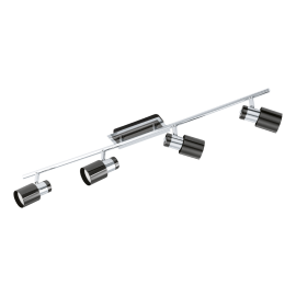 DAVIDA 1 SKINNE  KROM/SORT 4x5W GU10 LED_30835