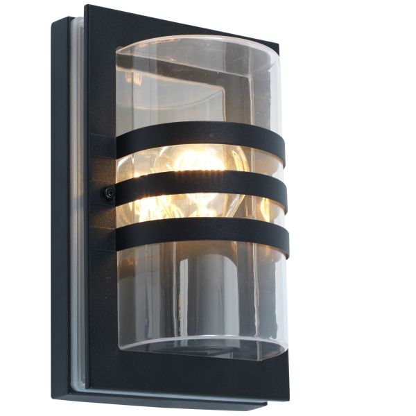 EKEBERG VEGG H24 M.SORT 1x40W E27 IP44