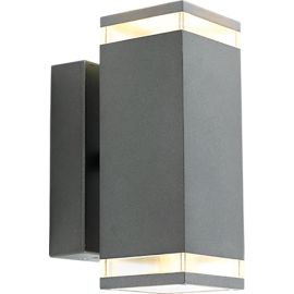 BEITO VEGG ANTRASITT 2x5W GU10 LED IP44