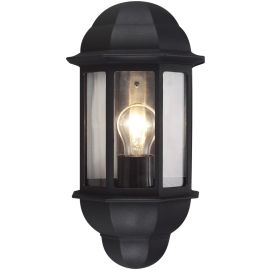 RISØR VEGG SORT 1x60W E27 IP44