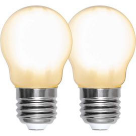 E27 G45 470LM 2700K LED FILAMENT 2 PK_339-07