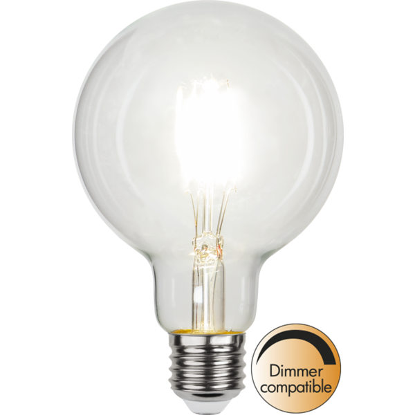 Illumination Globe 95mm klar fila E27 4