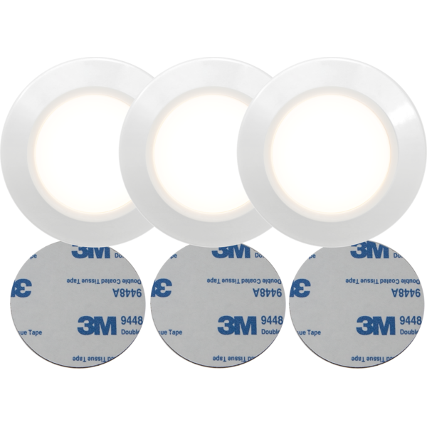 FUNCTIONAL push spot 3-pk hvit