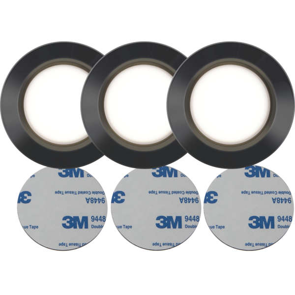 FUNCTIONAL push spot 3-pk svart