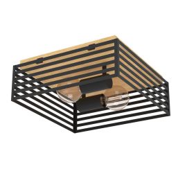 CIDRAZ PLAFOND SVART/TRE E27_390163