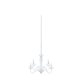 FALCADO 1 LYSEKRONE KROM/GLASS 5x40W E14