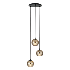 LEMORIETA PENDEL SORT/GULL 3X40W E27_39685