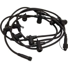 CONNECTA E27 x 10 party slynge ekstra (ikke inkl) svart_418-10