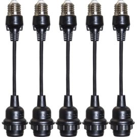 CONNECTA oppheng 5-pk svart E27_418-54