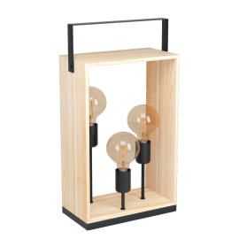 FAMBOROUGH BORD TRE/SORT 56,5 x 30,5CM E27_4316