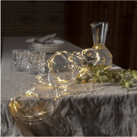 DEW DROP bukettslynge 360-lys daylight/sølv wire_456-01-2