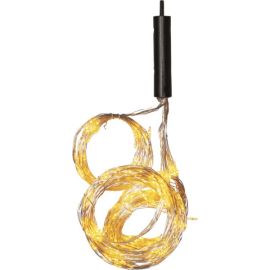 DEW DROP bukettslynge 360-lys varmhvit/sølv wire_456-02-2