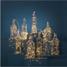 DEW DROP bukettslynge 720-lys varmhvit/sølv wire_456-04-1